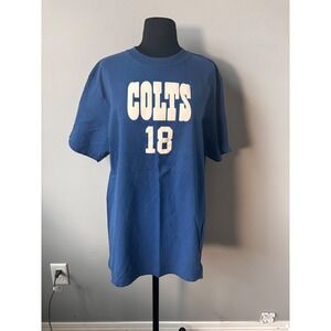 NFL Team Apparel Colts Manning 18‎ Football T-Shirt Graphic Tee XL